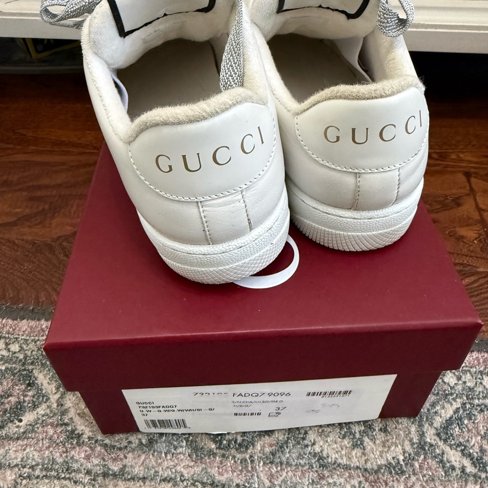 Gucci GG Crystal Web Screener Sneakers - Picture 4 of 10